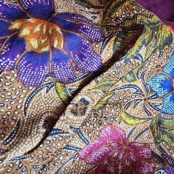 Reversible Kimono Jacket with Coin Buttons & Pockets - Picture 7 of 11